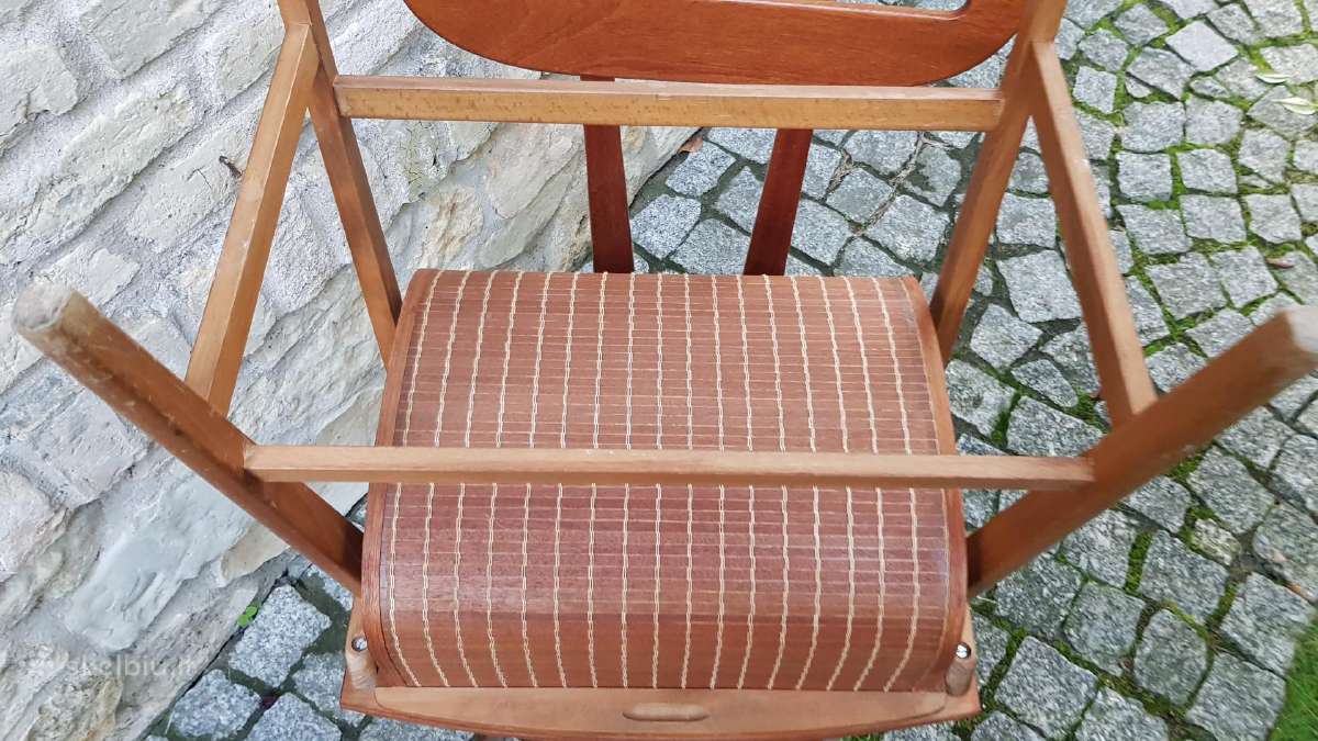 Vintažinis mid century tikmedžio staliukas - nuotraukos Nr. 10