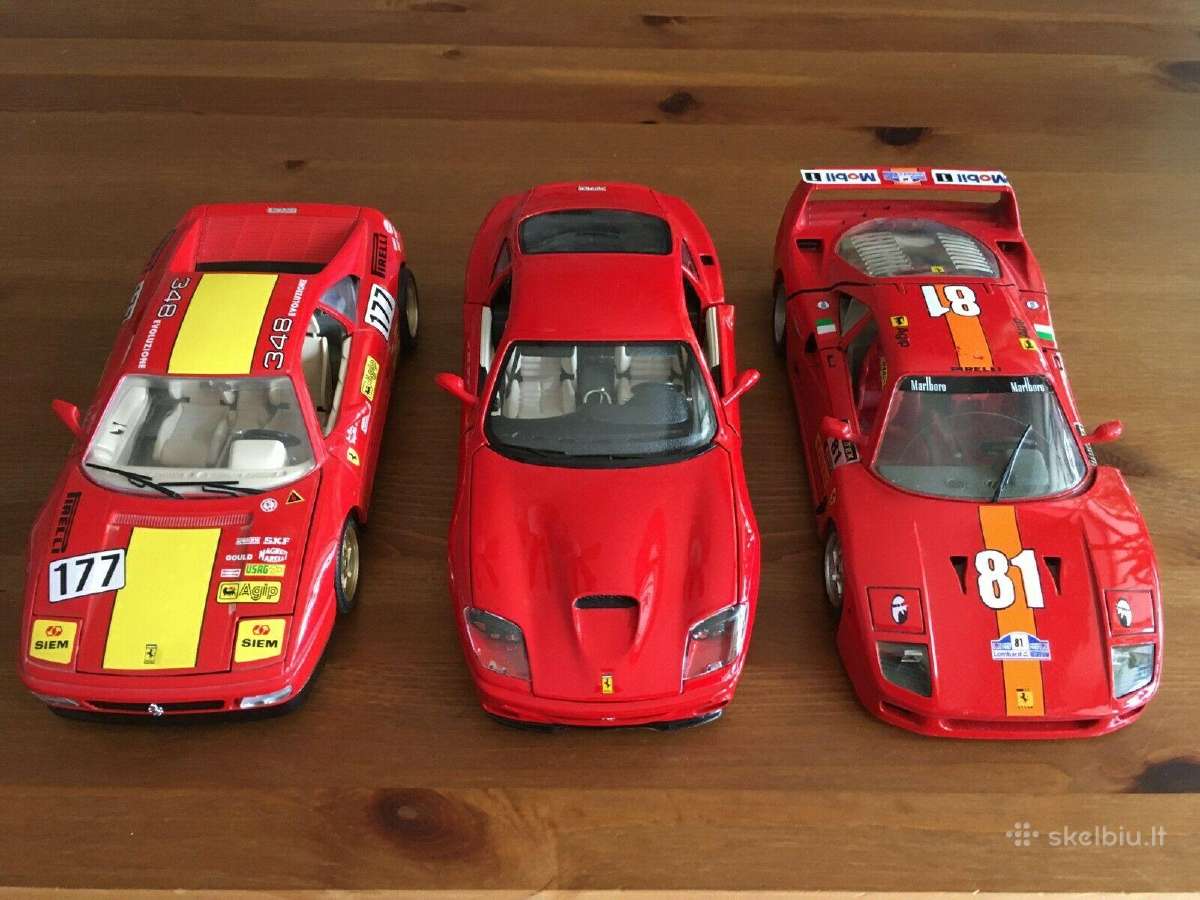 Modeliai Ferrari 348tb F40 550 Maranello 1:18