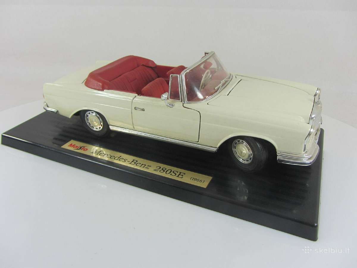 Modeliai Mercedes 280 Se 1:18 mersas modelis