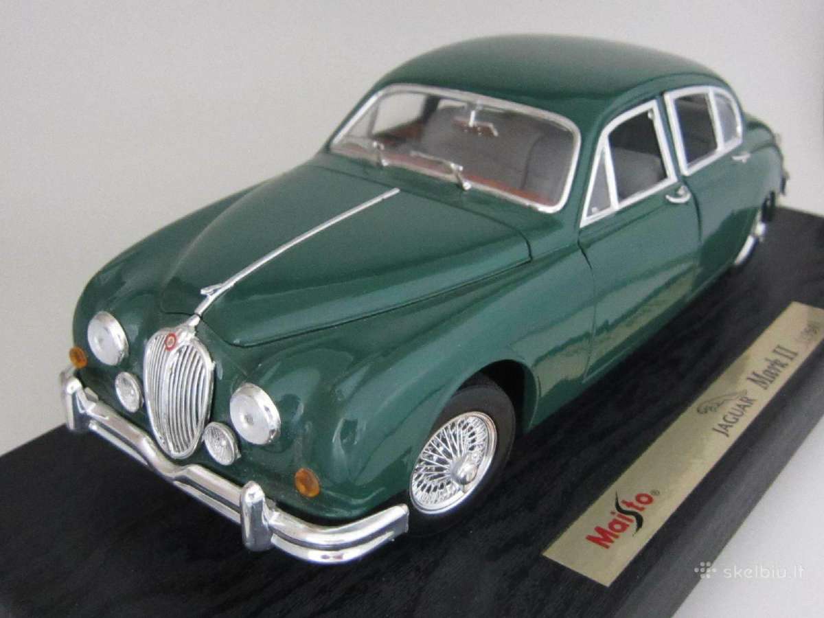 Jaguar Mark II modelis 1:18 modeliukas diecast