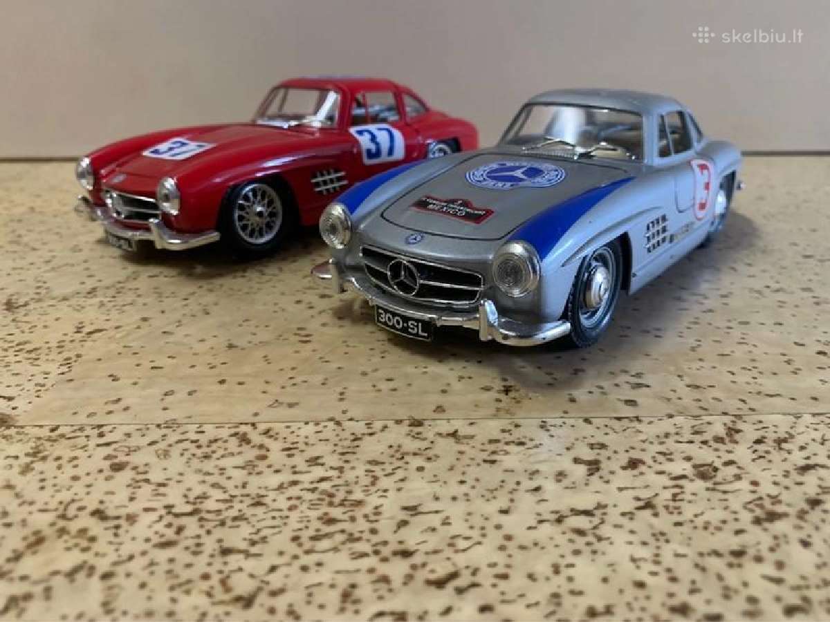 Mercedes benz 300 SL modeliai metaliniai 1:24 - nuotraukos Nr. 2