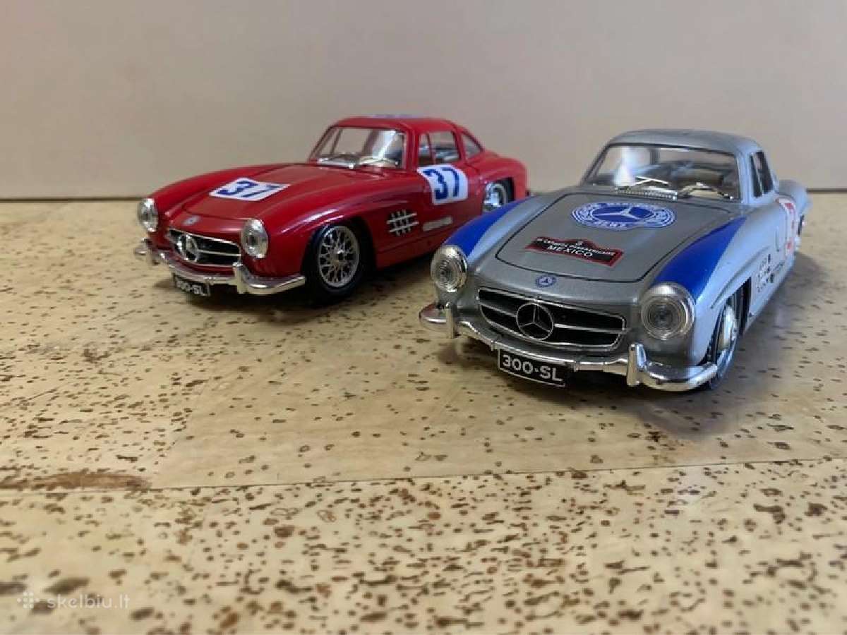 Mercedes benz 300 SL modeliai metaliniai 1:24 - nuotraukos Nr. 3
