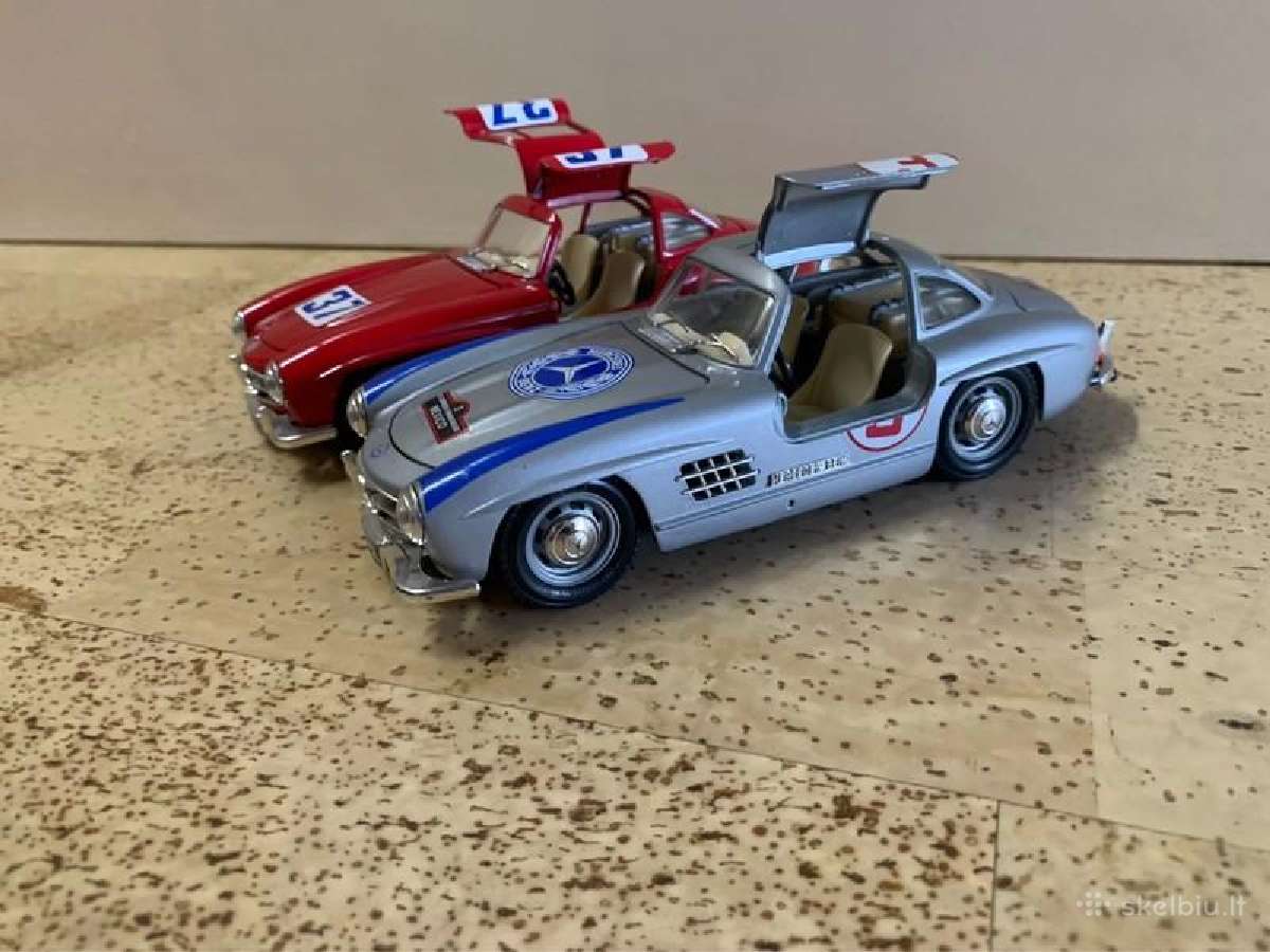Mercedes benz 300 SL modeliai metaliniai 1:24 - nuotraukos Nr. 5