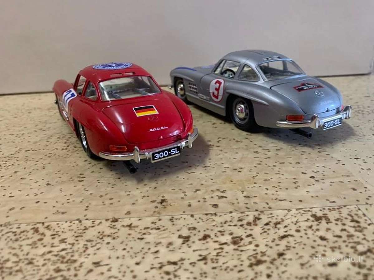 Mercedes benz 300 SL modeliai metaliniai 1:24 - nuotraukos Nr. 7