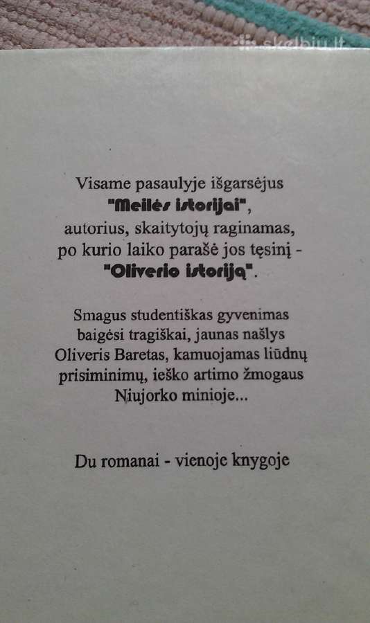 Meilės Istorija. Oliverio Istorija Segalas Erichas - nuotraukos Nr. 2
