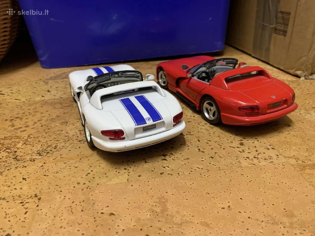 Modeliukai dodge viper 1:24 modeliai diecast - nuotraukos Nr. 3