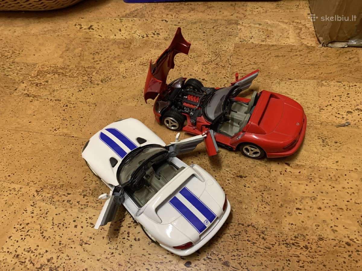 Modeliukai dodge viper 1:24 modeliai diecast - nuotraukos Nr. 5
