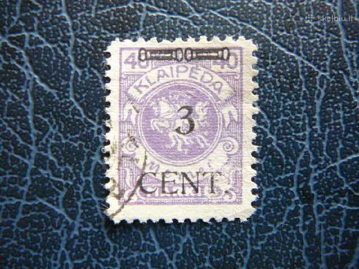 Lietuva Memel Klaipeda 1923 antsp. kl178
