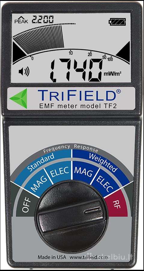 Trifield elektromagnetinių laukų matuoklis Tf2 - nuotraukos Nr. 2