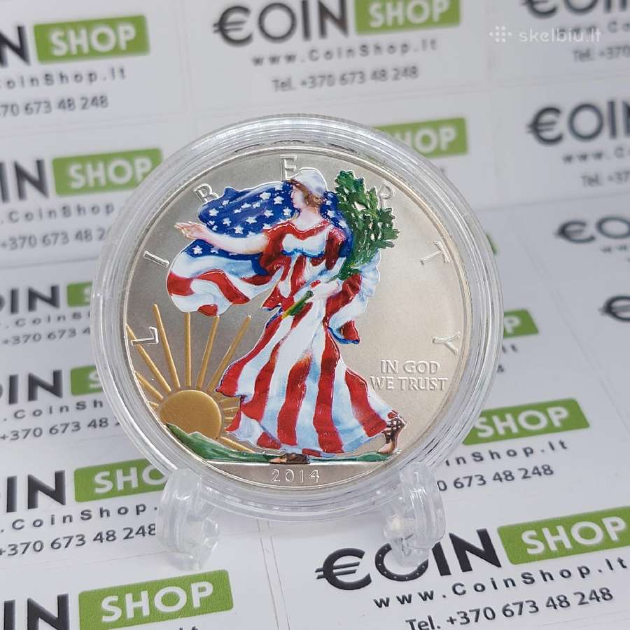 Sidabras Austrija Malta Amerika Usa 1oz - nuotraukos Nr. 5