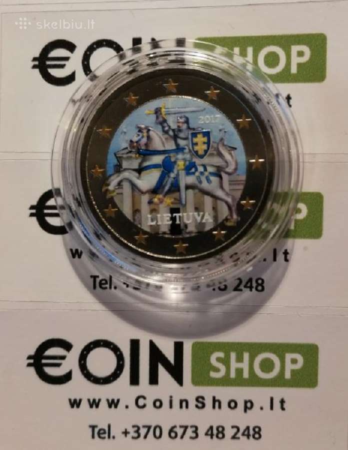 Lietuvos ir kt Euro šalių spalvotos monetos - nuotraukos Nr. 17