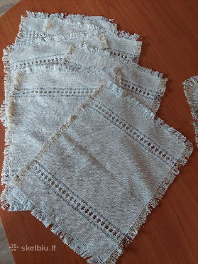 Senos rankų darbo lino staltiesės - nuotraukos Nr. 2