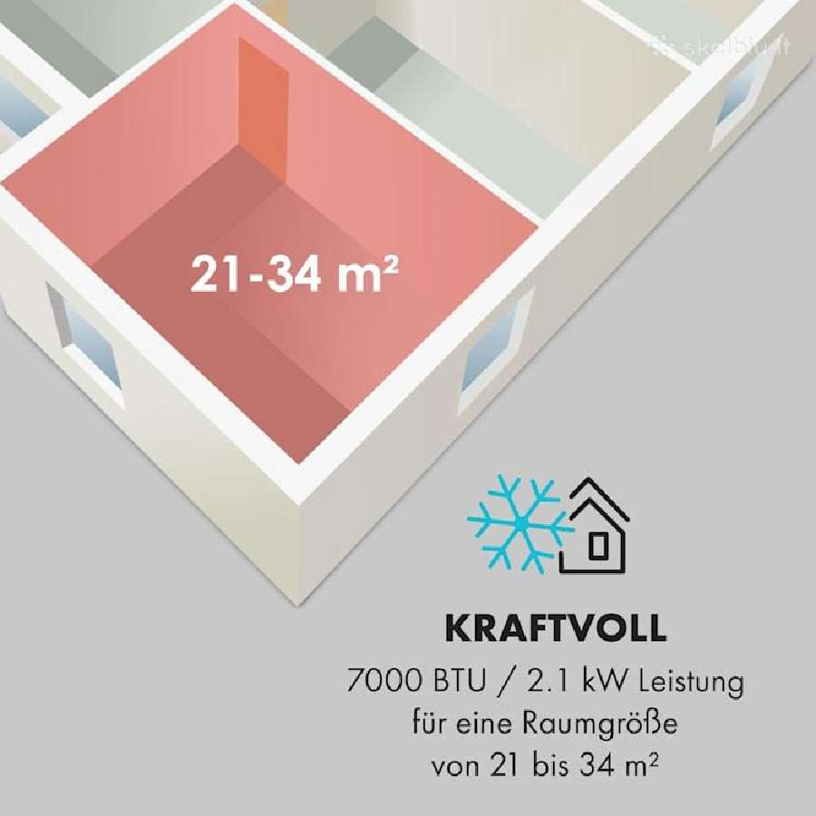 Mobilūs oro kondicionieriai Klarstein New Breeze 7 - nuotraukos Nr. 2