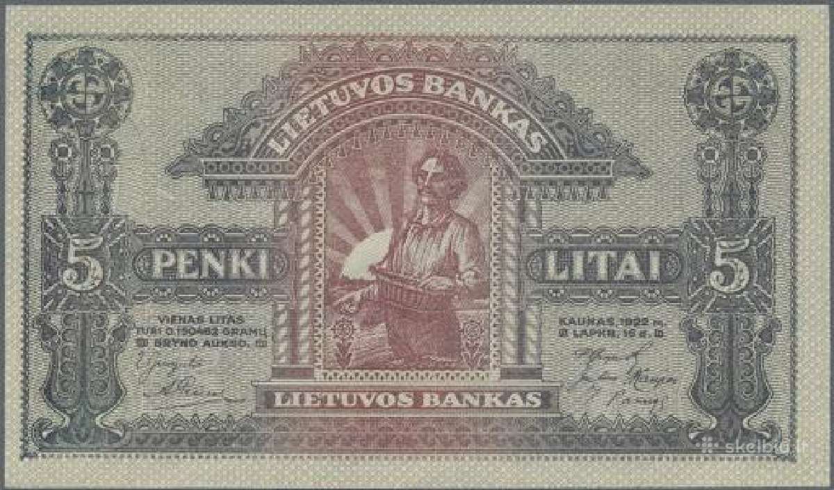 Brangiai Perku tarpukario banknotus.