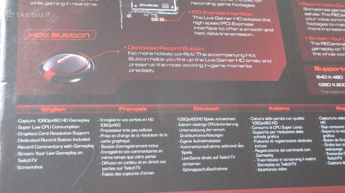 Avermedia Live Gamer HD Recentral , modelis C985 - nuotraukos Nr. 7