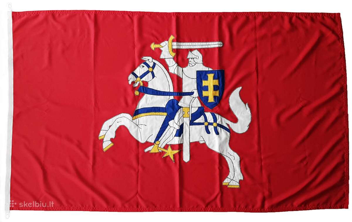 Lietuvos Vėliava Vytis Istorine trispalvė pasiūta - nuotraukos Nr. 3