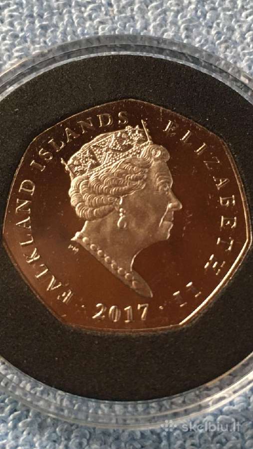 Moneta Falkland isl. 2017m. 50 pensu, cu-ni - nuotraukos Nr. 2