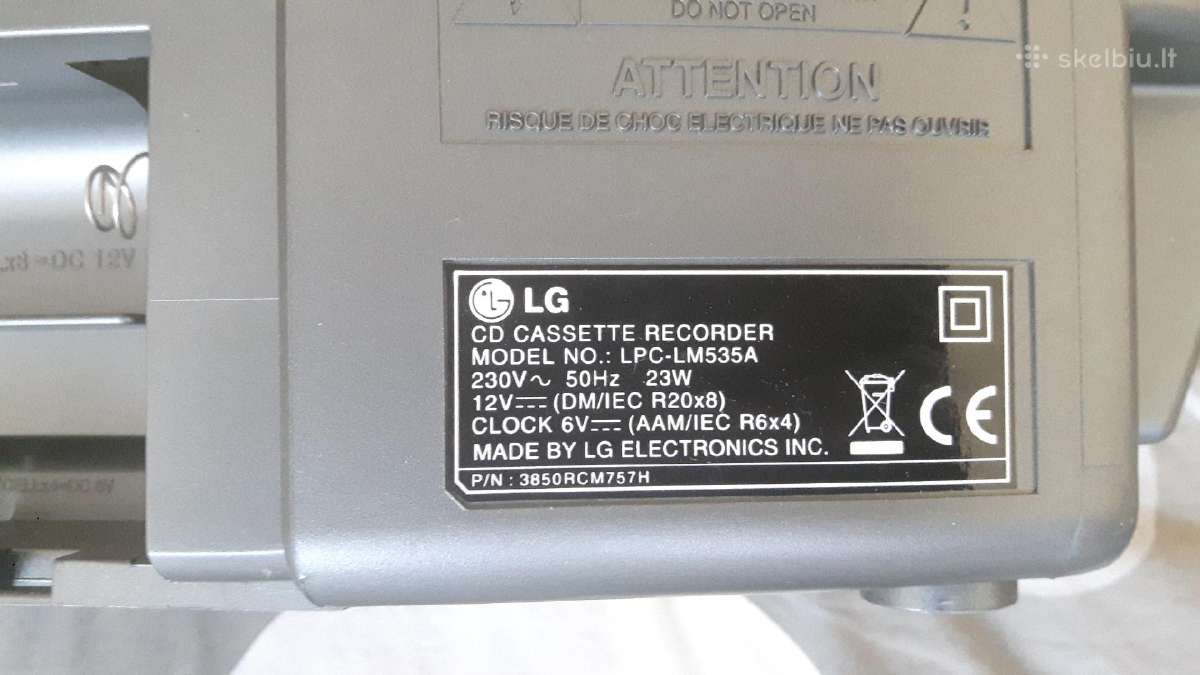 Muzikinis centras nešiojamas LG Lpc-lm535a - nuotraukos Nr. 4