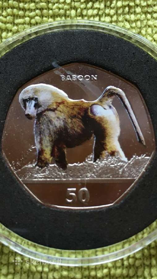 Moneta Gibraltar 2018m. 50 pensu, cu-ni