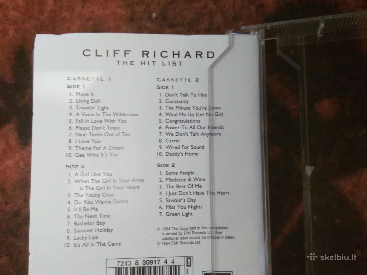 Cliff Richard The Hit List Mc - nuotraukos Nr. 4