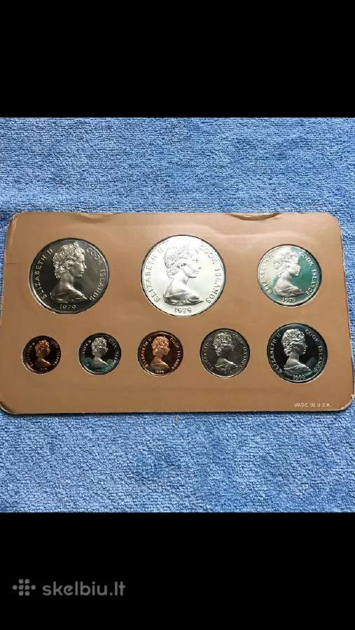 Monetos Cook isl. 1979m. 5 dollaras sidabras - nuotraukos Nr. 2