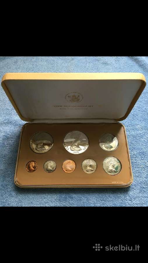 Monetos Cook isl. 1979m. 5 dollaras sidabras - nuotraukos Nr. 4