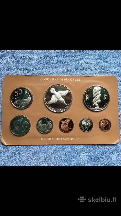 Monetos Cook isl. 1976m. 5 dollaras sidabras