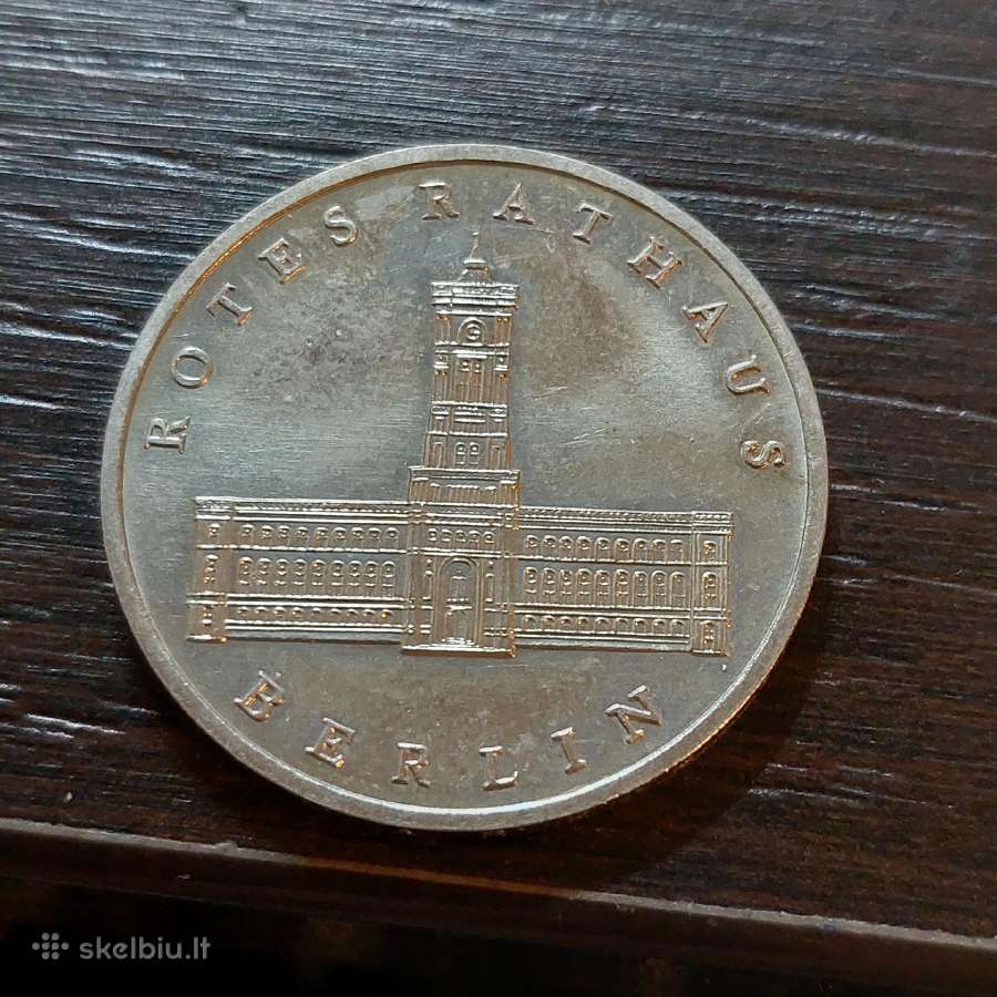 Vokietija 1987 ddr 5 mark Berlyno rotušė
