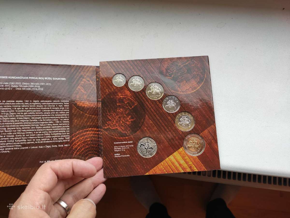 2013 metų laidos apyvartinių monetų numizmatinis - nuotraukos Nr. 3