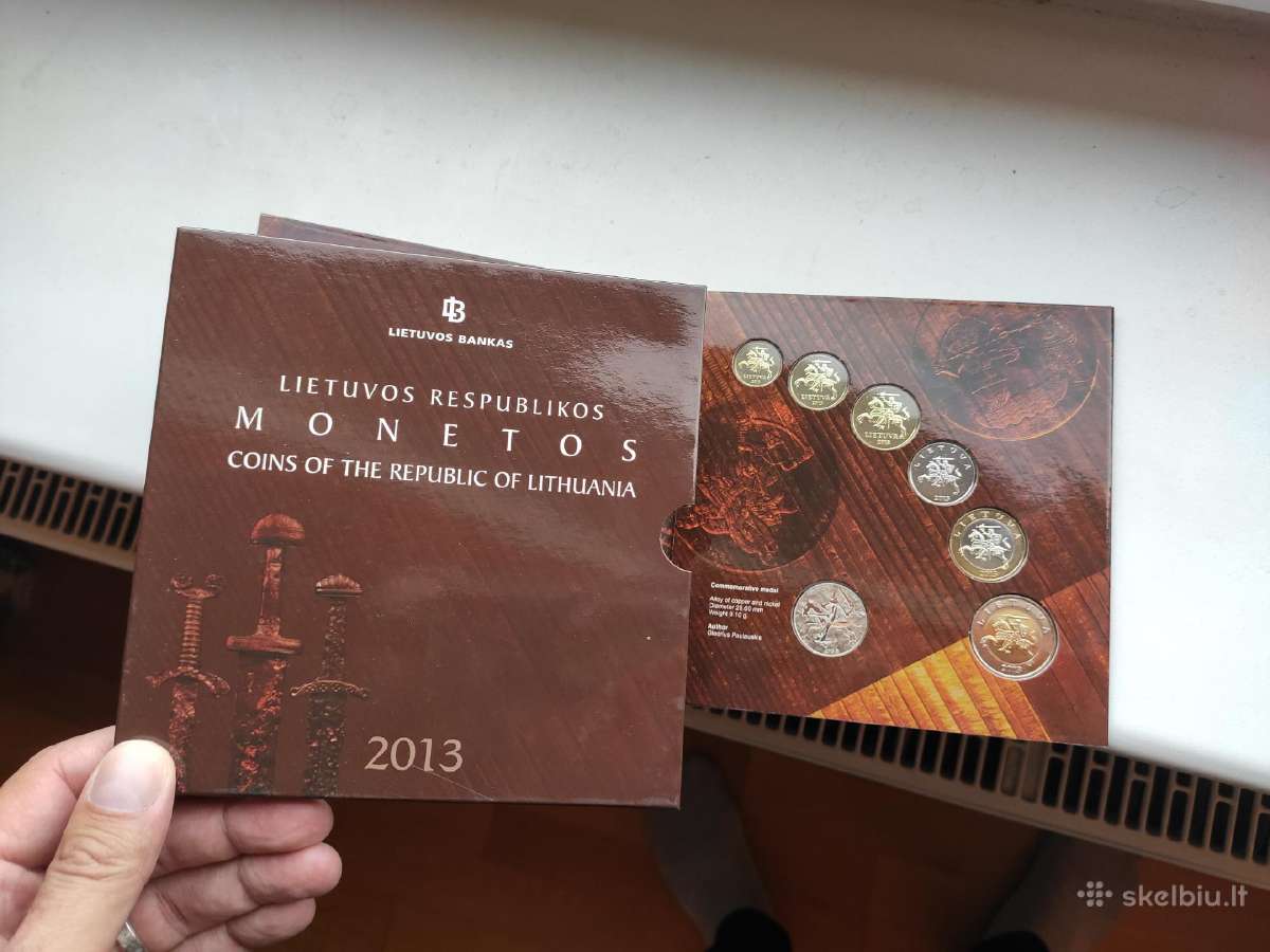2013 metų laidos apyvartinių monetų numizmatinis - nuotraukos Nr. 4