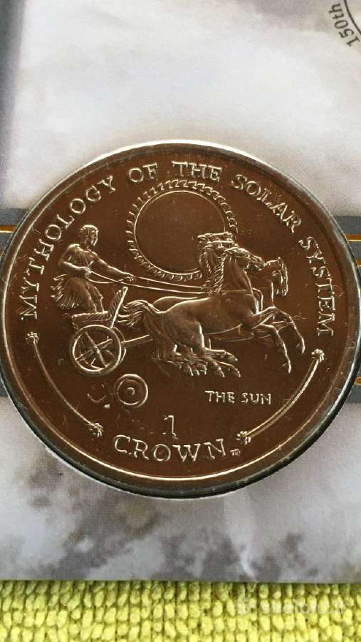 Moneta Gibraltar 2001m. 1 krona, cu-ni