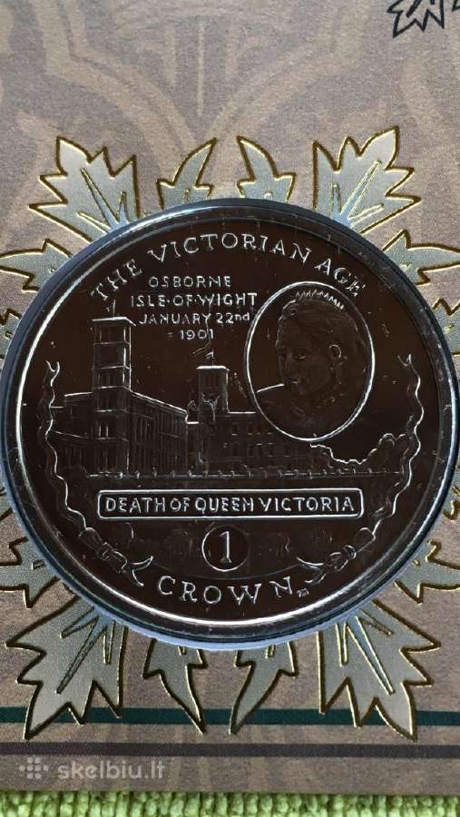 Moneta Gibraltar 2001m. 1 krona, cu-ni