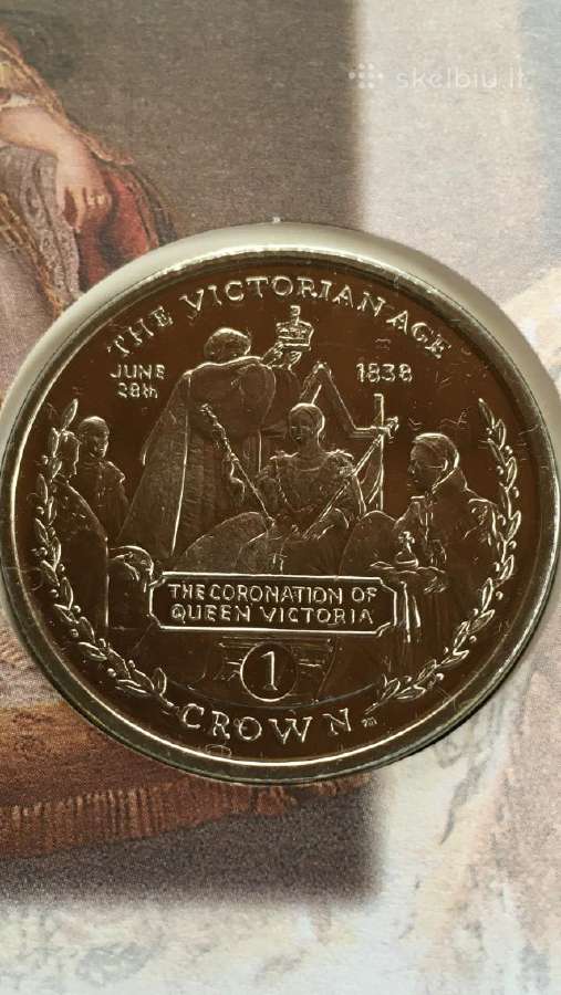 Moneta Gibraltar 2001m. 1 krona, cu-ni