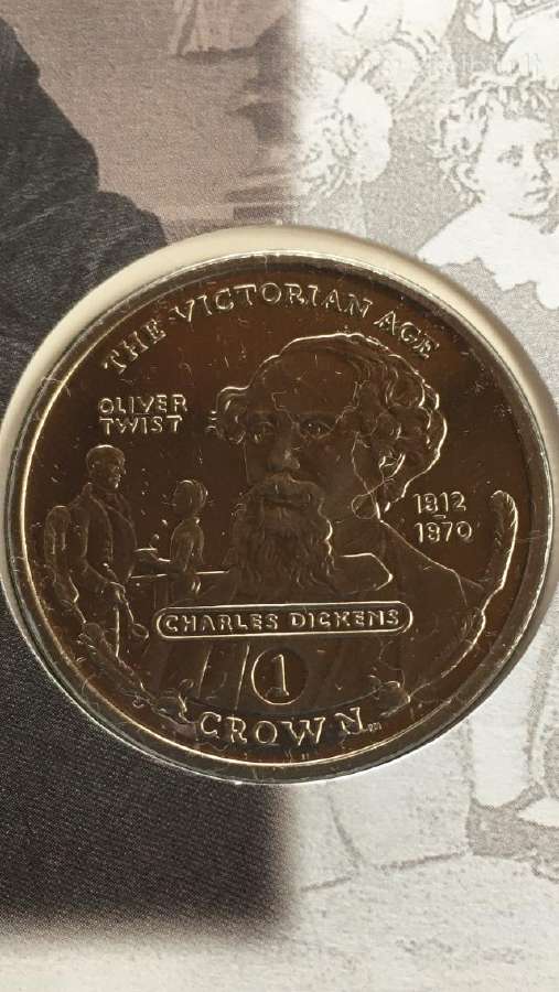Moneta Gibraltar 2001m. 1 krona, cu-ni
