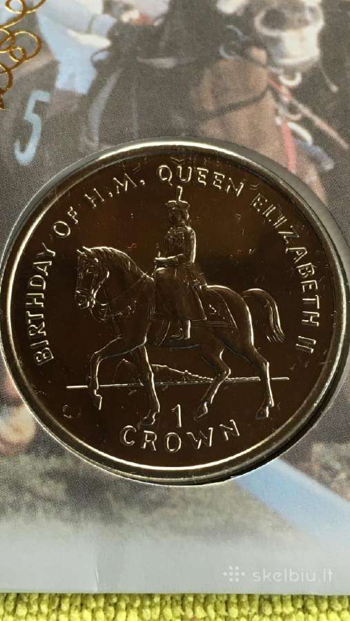Moneta Gibraltar 1997m. 1 krona, cu-ni