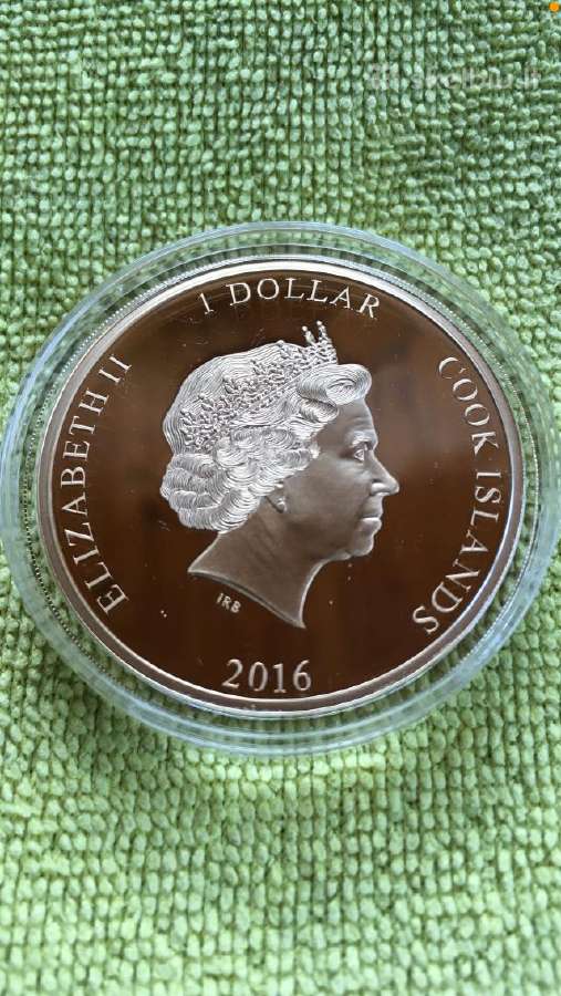 Moneta Cook isl. 2016m. 1 dollar, cu-ni - nuotraukos Nr. 2
