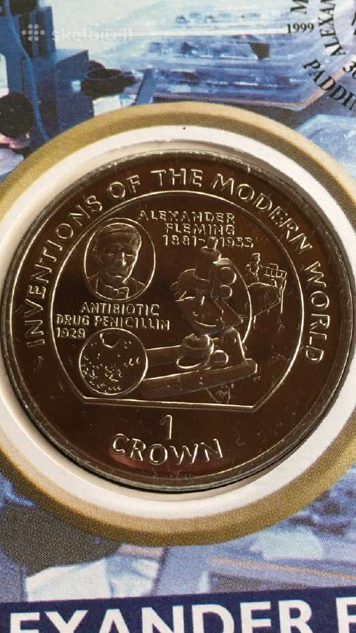Moneta Isle of man 1995m. 1 krona, cu-ni