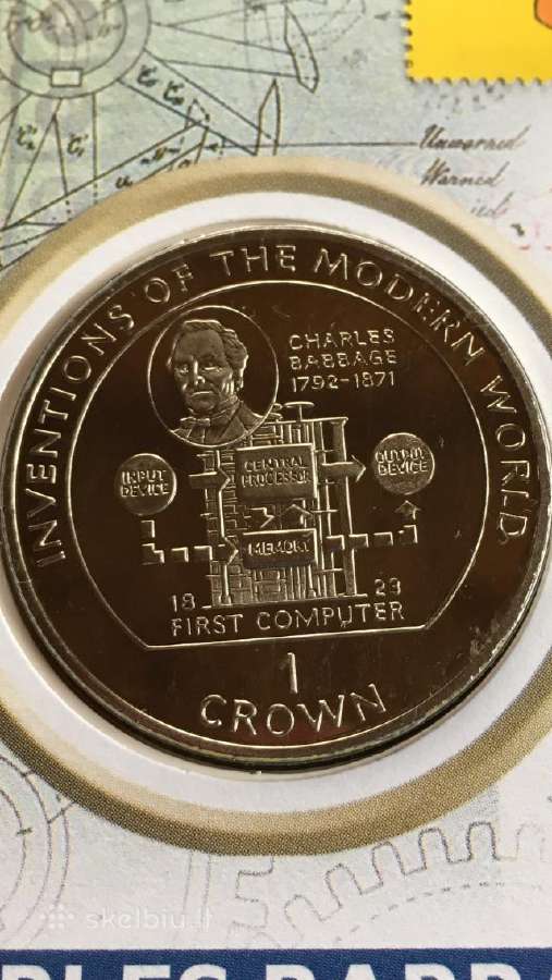 Moneta Isle of man 1995m. 1 krona, cu-ni