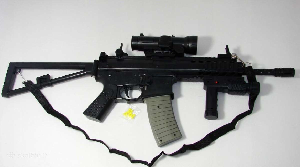 Pasunkintas, rimtas Airsoft automatas G36 + optika - nuotraukos Nr. 4