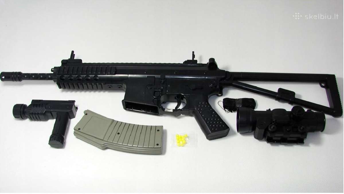Pasunkintas, rimtas Airsoft automatas G36 + optika - nuotraukos Nr. 6