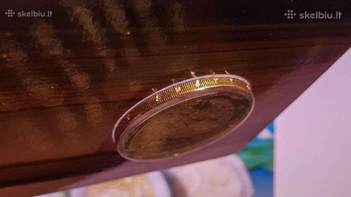 2 eurų Žuvinto moneta su klaida kaina 1500 eurų - nuotraukos Nr. 2