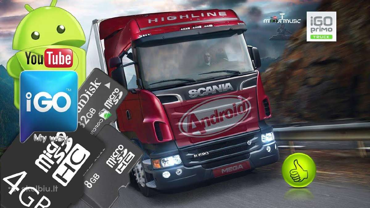 Instaliacija Android Sygic Truck, Igo Truck Tomtom - nuotraukos Nr. 8