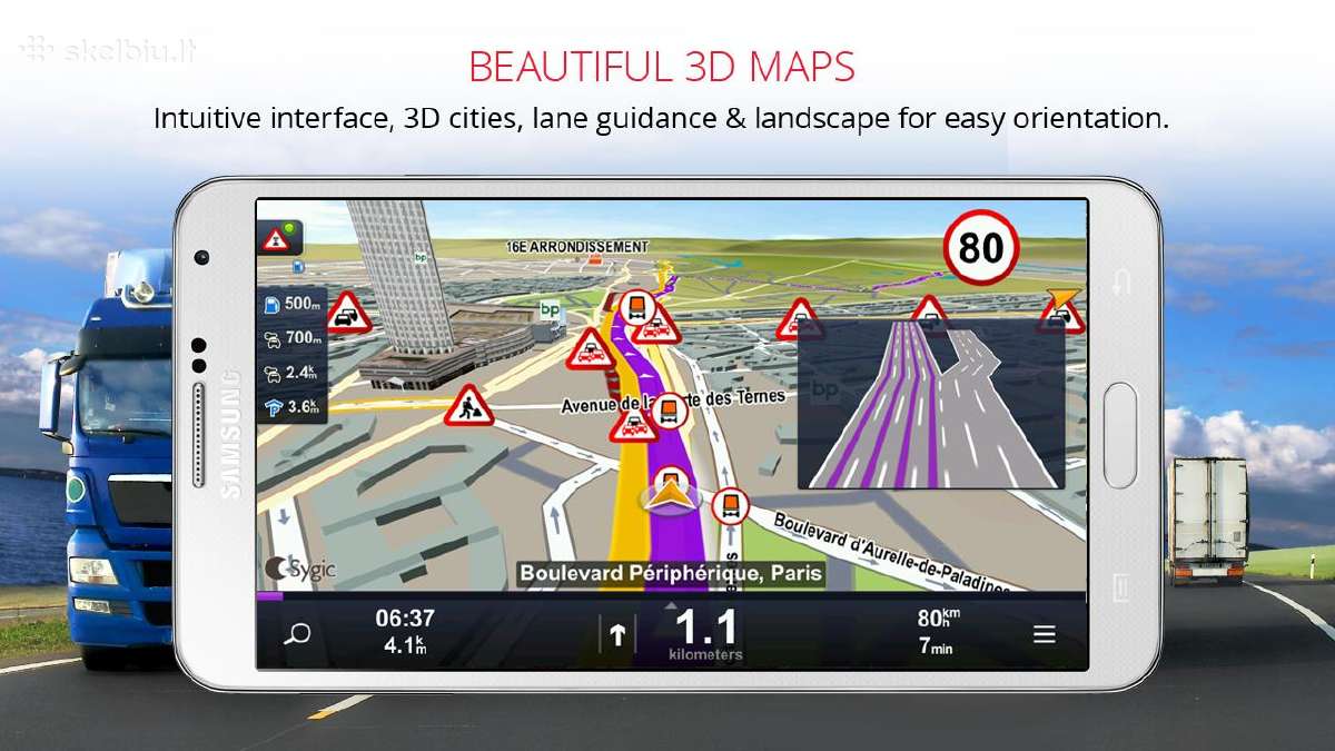 Instaliacija Android Sygic Truck, Igo Truck Tomtom - nuotraukos Nr. 21