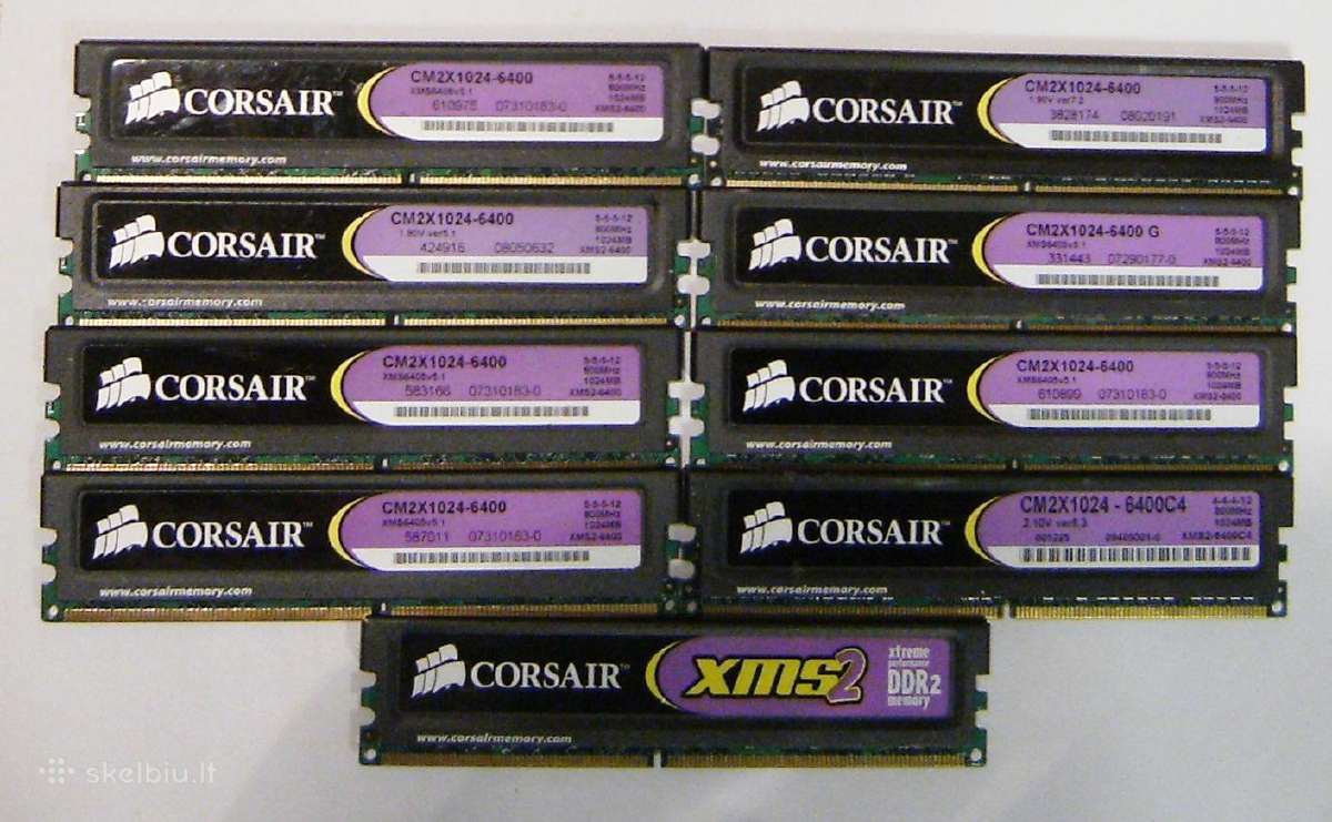 Sdr/ddr1/ddr2/ddr3 ramai 1gb/2gb/4gb/8gb - nuotraukos Nr. 7