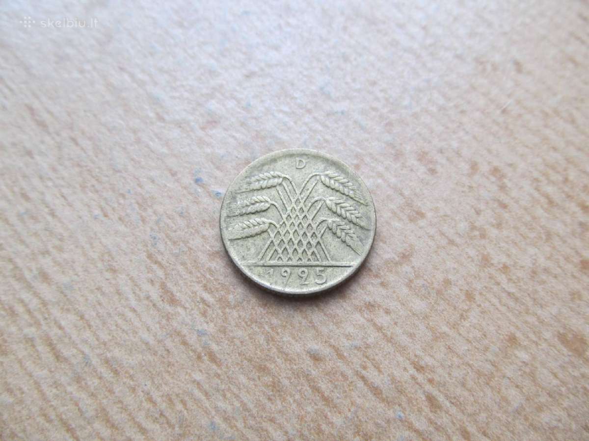 10 reichspfennig , Vokietija , 1925 A, D - nuotraukos Nr. 4