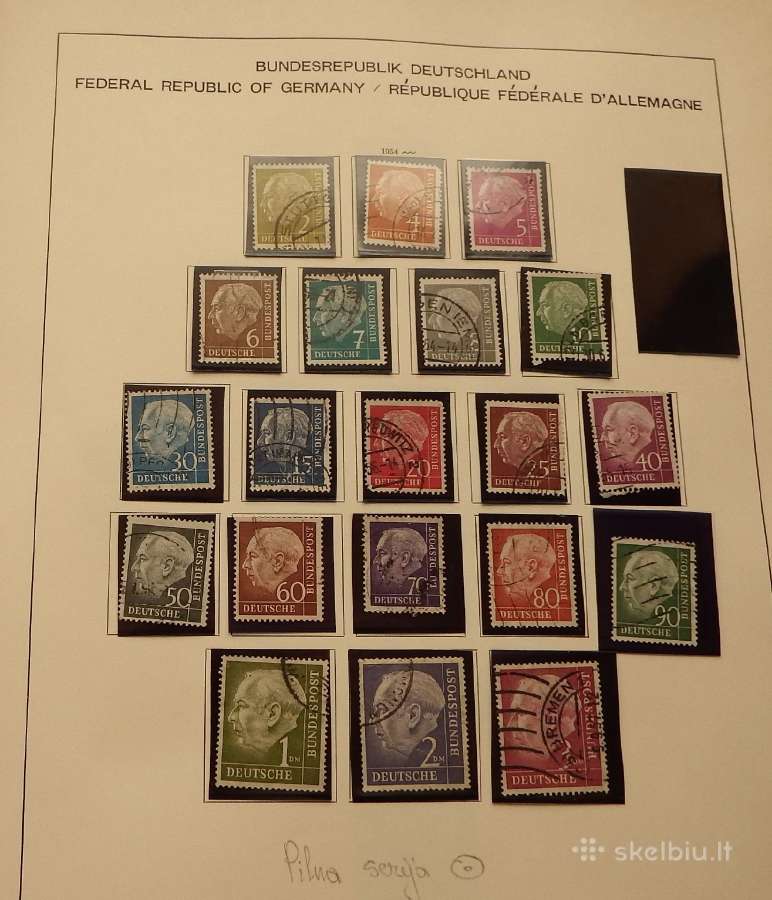 Vokietija 1956-71 m. pilna kolekcija+1951 m. serij