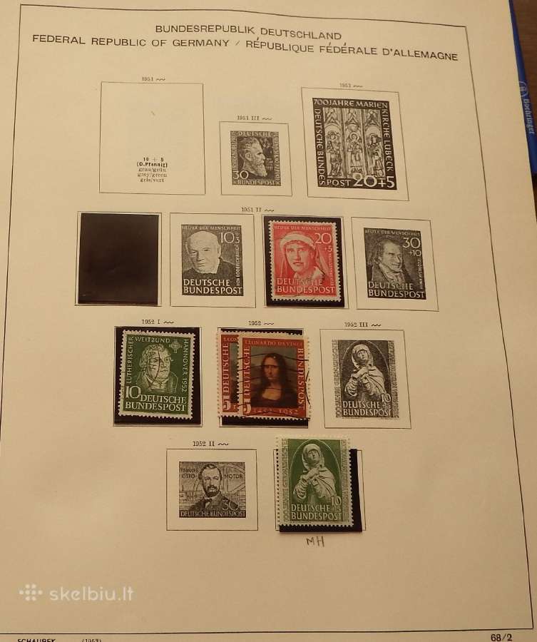 Vokietija 1956-71 m. pilna kolekcija+1951 m. serij - nuotraukos Nr. 3
