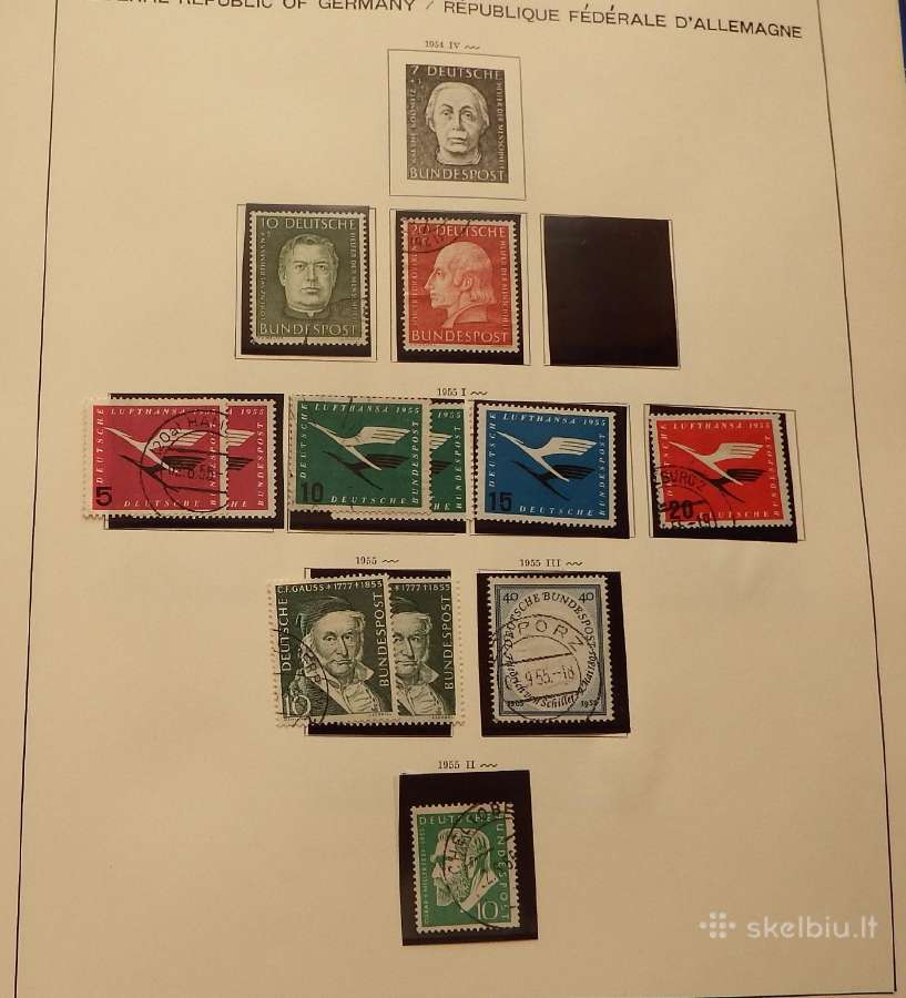 Vokietija 1956-71 m. pilna kolekcija+1951 m. serij - nuotraukos Nr. 6