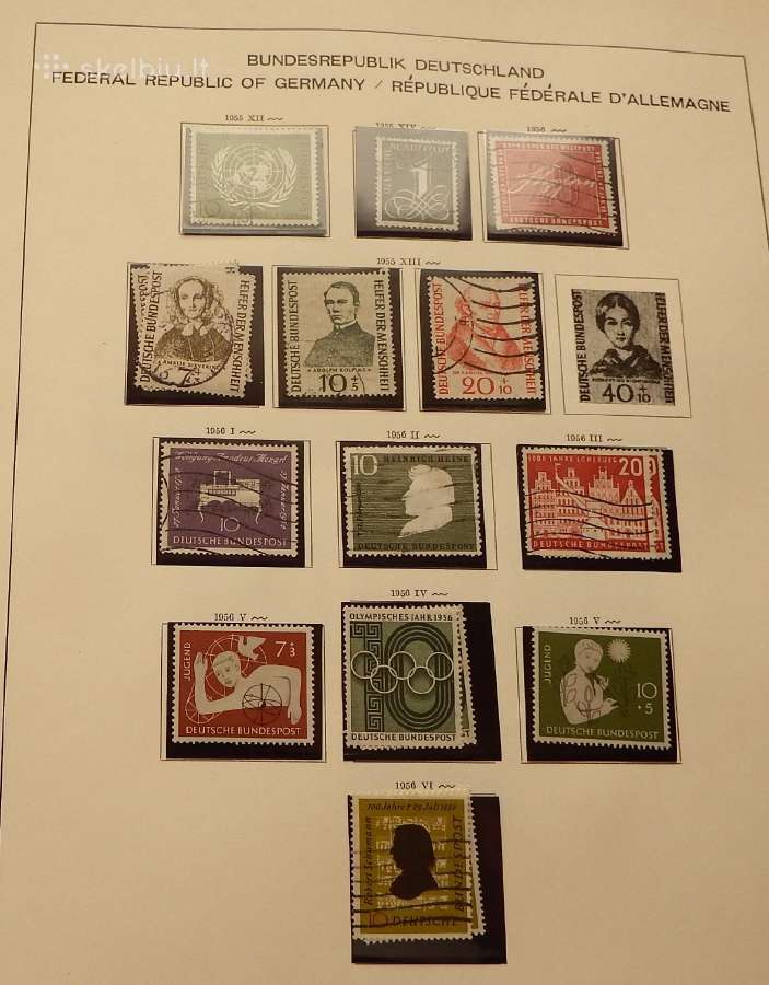 Vokietija 1956-71 m. pilna kolekcija+1951 m. serij - nuotraukos Nr. 8