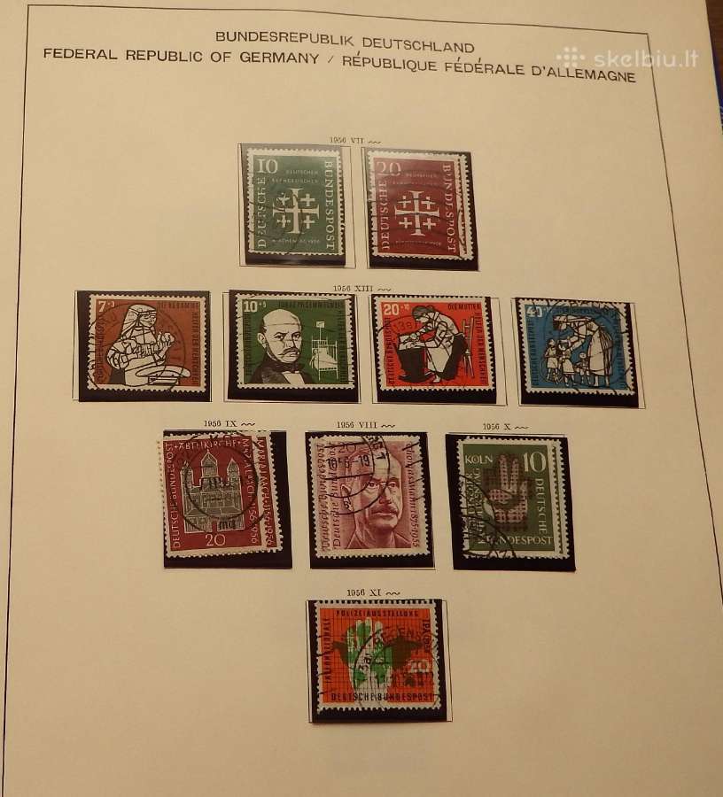 Vokietija 1956-71 m. pilna kolekcija+1951 m. serij - nuotraukos Nr. 9